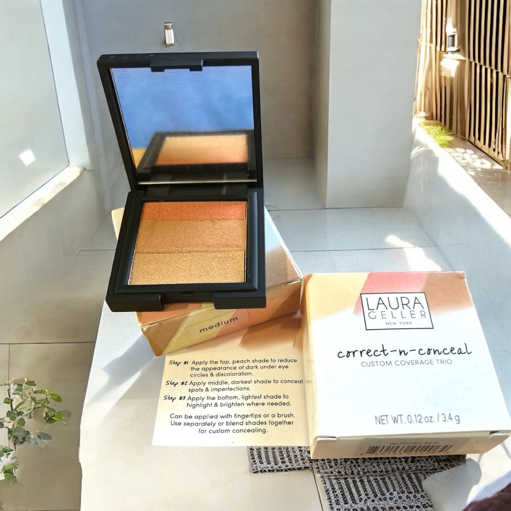 Laura Geller Correct-N-Conceal‎ Trio with Peach and Beige